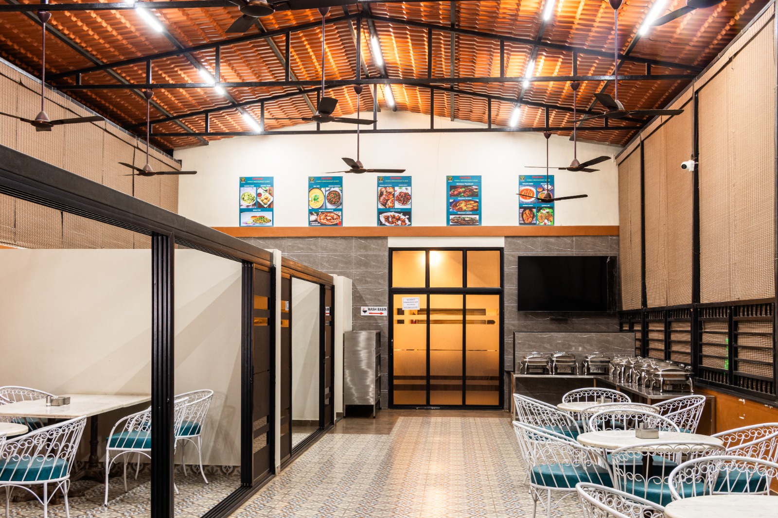 Pavika Restaurant & Bar dining space at Raaj Resort