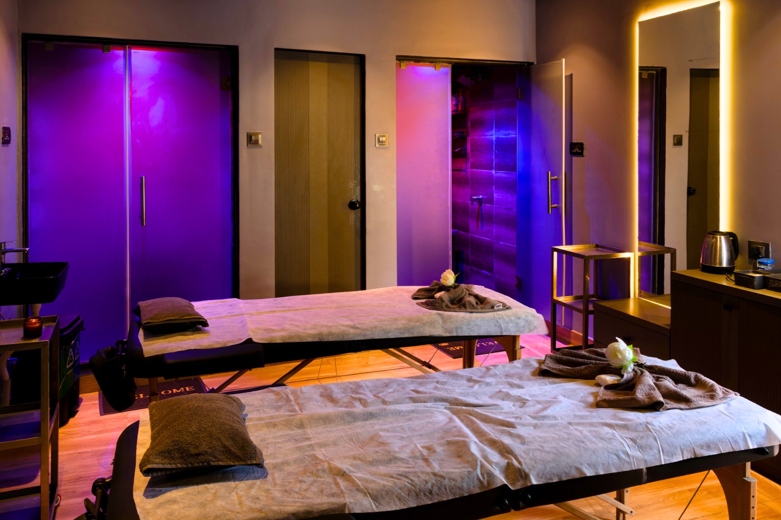 Spa & Wellness treatment room photograph supplied by Raaj Resort